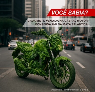 Cada moto preserva 1m² de natureza
