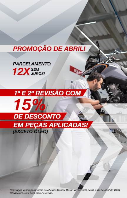 Promoção na revisão neste mês de Abril