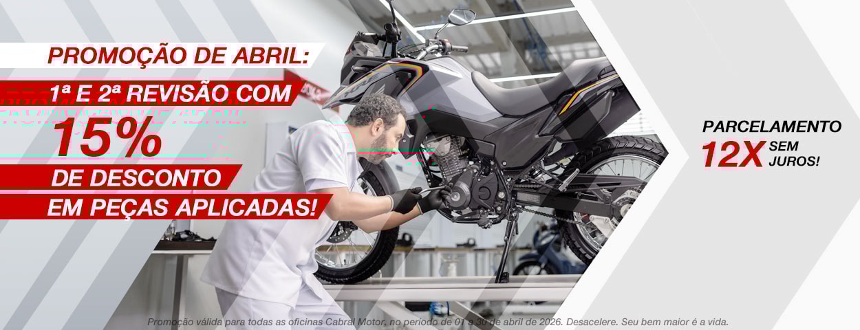 Promoção na revisão neste mês de Abril